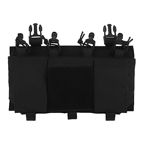 Taktisch Quad 5.56 Magazin GP Pouch AR 15 MAG Frontplatte Airsoft Zubehör Jagdweste Tasche Fast Don/DOFF Shock Cord