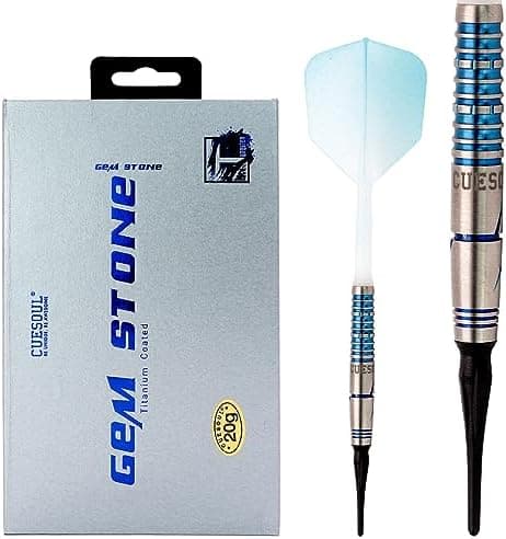 CUESOUL Green/Pink/Blue GEMS Stone Tungstendart mit 90% Tungsten und Gradient Farben für Profis ROST Flights 19g/20g