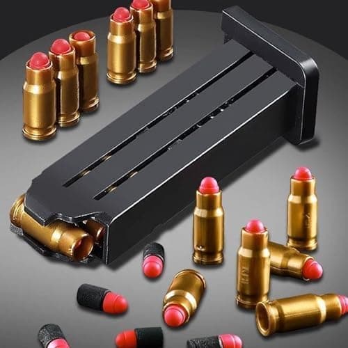 Sicherheits-Schaumstoff-Blaster Toy Gun für 14+, Soft Foam Bullet Blaster Toy zur Sicherheitstraining-Simulation, Schaum