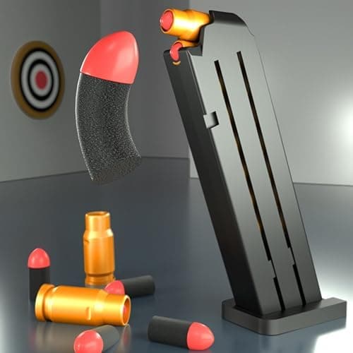 Sicherheits-Schaumstoff-Blaster Toy Gun für 14+, Soft Foam Bullet Blaster Toy zur Sicherheitstraining-Simulation, Schaum