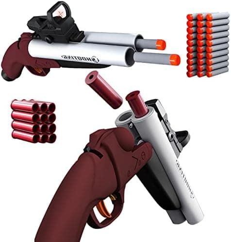 Double Barrel Schrotflinte Spielzeug - Ejecting Shell + Double Shoot + Kinder ab 8 + Spiel + #Sicherheitstag