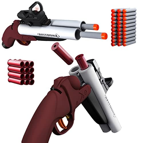 Double Barrel Schrotflinte Spielzeug - Ejecting Shell + Double Shoot + Kinder ab 8 + Spiel + #Sicherheitstag