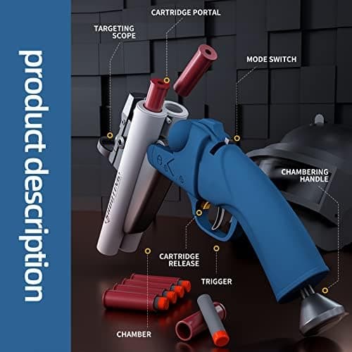 Double Barrel Schrotflinte Spielzeug - Ejecting Shell + Double Shoot + Kinder ab 8 + Spiel + #Sicherheitstag