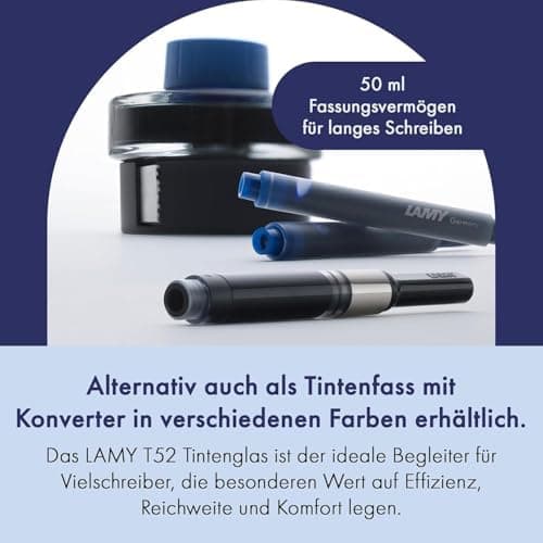 LAMY T10 2er Set löschbare Tintenpatronen mit großem Tintenvorrat - für Professionellen - Ideal für Schreibarbeit im Bür