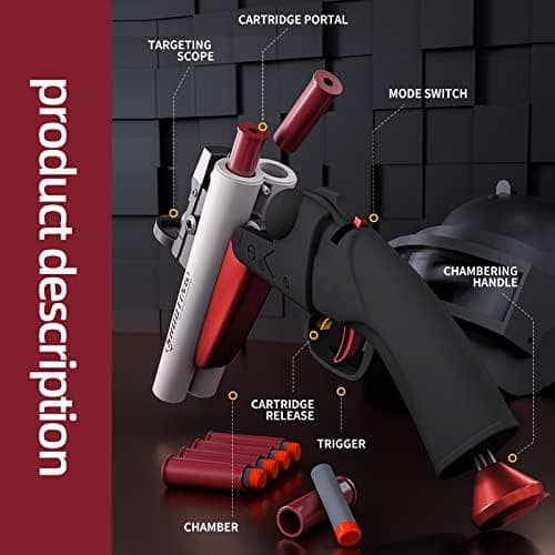 Double Barrel Schrotflinte Spielzeug - Ejecting Shell + Double Shoot + Kinder ab 8 + Spiel + #Sicherheitstag