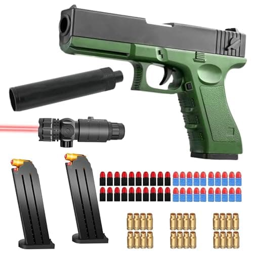 Sicherheits-Schaumstoff-Blaster Toy Gun für 14+, Soft Foam Bullet Blaster Toy zur Sicherheitstraining-Simulation, Schaum