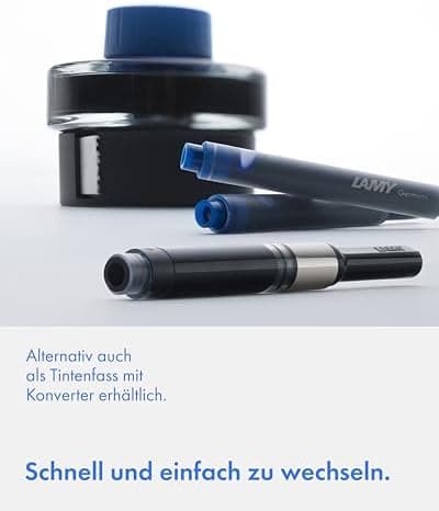 LAMY T10 2er Set löschbare Tintenpatronen mit großem Tintenvorrat - für Professionellen - Ideal für Schreibarbeit im Bür