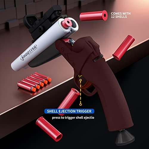 Double Barrel Schrotflinte Spielzeug - Ejecting Shell + Double Shoot + Kinder ab 8 + Spiel + #Sicherheitstag