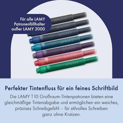 LAMY T10 2er Set löschbare Tintenpatronen mit großem Tintenvorrat - für Professionellen - Ideal für Schreibarbeit im Bür