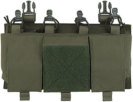 Taktisch Quad 5.56 Magazin GP Pouch AR 15 MAG Frontplatte Airsoft Zubehör Jagdweste Tasche Fast Don/DOFF Shock Cord