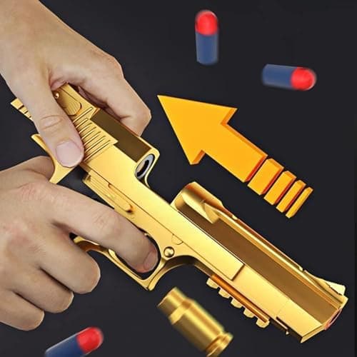 Sicherheits-Schaumstoff-Blaster Toy Gun für 14+, Soft Foam Bullet Blaster Toy zur Sicherheitstraining-Simulation, Schaum