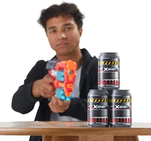 XSHOT Excel Xcess Schaumstoffdart-Blaster für Familie und Freunde im Heim für Spass und Unterhaltung (2er Pack, 48 Darts