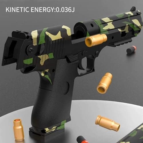 Sicherheits-Schaumstoff-Blaster Toy Gun für 14+, Soft Foam Bullet Blaster Toy zur Sicherheitstraining-Simulation, Schaum