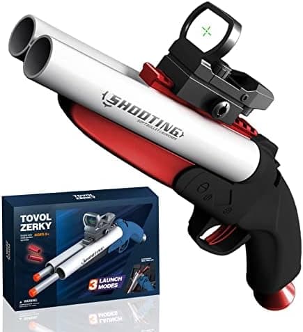 Double Barrel Schrotflinte Spielzeug - Ejecting Shell + Double Shoot + Kinder ab 8 + Spiel + #Sicherheitstag