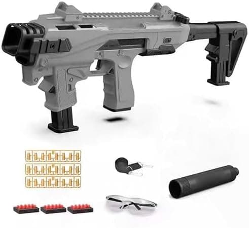 Spielzeugpistole Reichweite 8-10m + Soft Bullet Guns Toy
| Soft Bullet Guns Toy +20 Stück Weiche Kugeln
| Spielzeug Waf