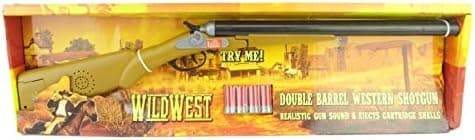 Toyland® Western Schrotflinte 75cm mit Sound-Effekt und Auswerfen Shells für Kinder bei Spielabo Tage und Abende mit Fli