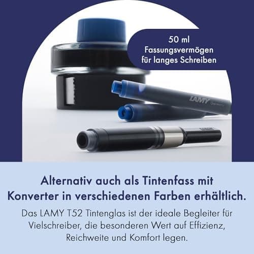 LAMY T10 2er Set löschbare Tintenpatronen mit großem Tintenvorrat - für Professionellen - Ideal für Schreibarbeit im Bür