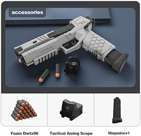 Tovol Zerky Schaumstoff Blaster Pistole mit Patronen Magazin für Kinder und Jugendliche
| Tovol Zerky Blaster Pistole m