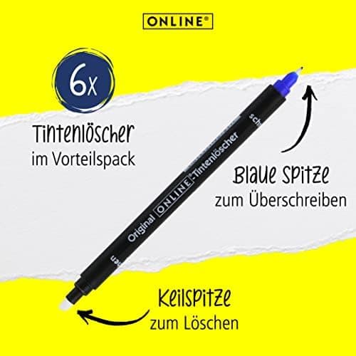 ONLINE Kompatible LAMY Tintenpatronen blau, Universal Patrice, löschbar, für Füllhalter & Tintenroller - Vorteilspack Ko