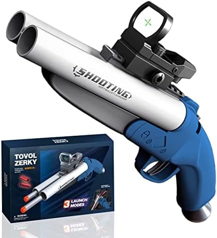 Double Barrel Schrotflinte Spielzeug - Ejecting Shell + Double Shoot + Kinder ab 8 + Spiel + #Sicherheitstag