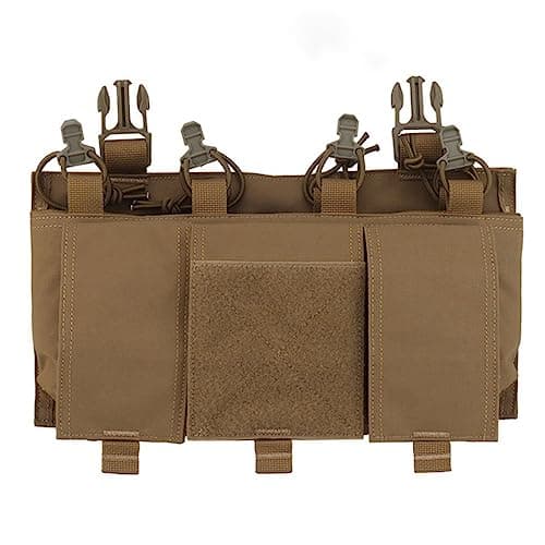 Taktisch Quad 5.56 Magazin GP Pouch AR 15 MAG Frontplatte Airsoft Zubehör Jagdweste Tasche Fast Don/DOFF Shock Cord