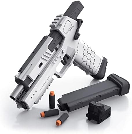 Tovol Zerky Schaumstoff Blaster Pistole mit Patronen Magazin für Kinder und Jugendliche
| Tovol Zerky Blaster Pistole m