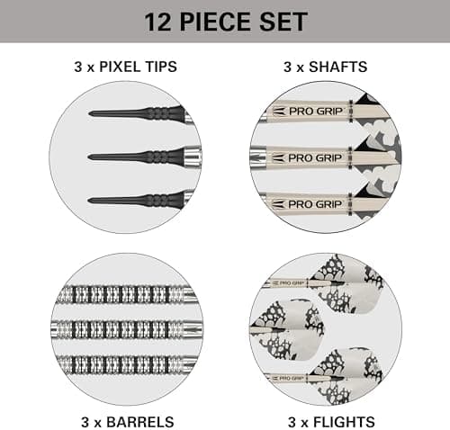 Target Darts EXO Edition - Professionelle Soft Tip Darts, Pixel Tip mit Pro Grip Schäfte für Erwachsene, Ideal für Wettb