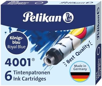 Pelikan Tintenpatronen 4001 königsblau - 20 Stück Etui´S mit Großraum-Patronen