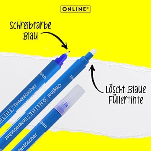 ONLINE Kompatible LAMY Tintenpatronen blau, Universal Patrice, löschbar, für Füllhalter & Tintenroller - Vorteilspack Ko