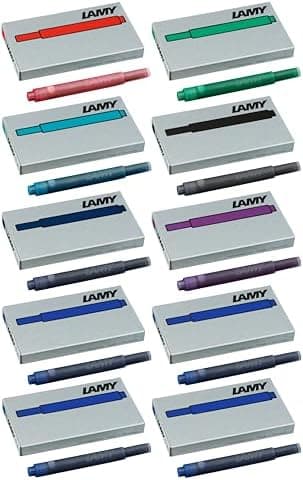 LAMY T10 2er Set löschbare Tintenpatronen mit großem Tintenvorrat - für Professionellen - Ideal für Schreibarbeit im Bür