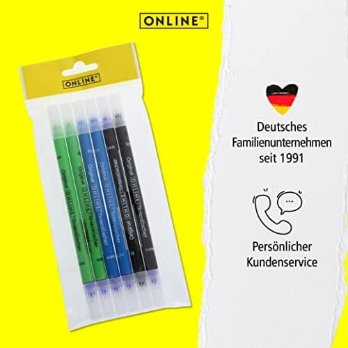 ONLINE Kompatible LAMY Tintenpatronen blau, Universal Patrice, löschbar, für Füllhalter & Tintenroller - Vorteilspack Ko