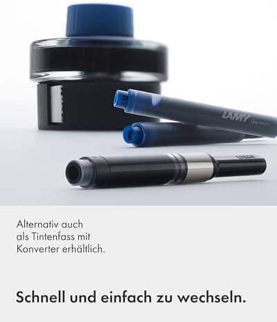 LAMY T10 2er Set löschbare Tintenpatronen mit großem Tintenvorrat - für Professionellen - Ideal für Schreibarbeit im Bür