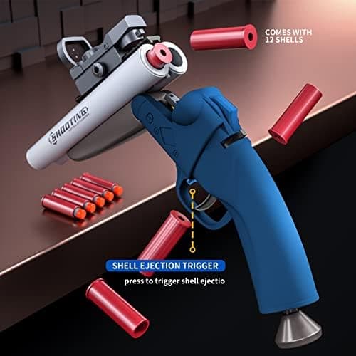 Double Barrel Schrotflinte Spielzeug - Ejecting Shell + Double Shoot + Kinder ab 8 + Spiel + #Sicherheitstag