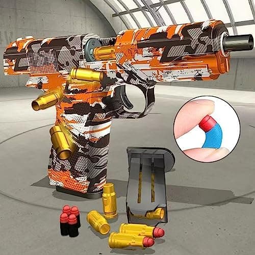 Sicherheits-Schaumstoff-Blaster Toy Gun für 14+, Soft Foam Bullet Blaster Toy zur Sicherheitstraining-Simulation, Schaum