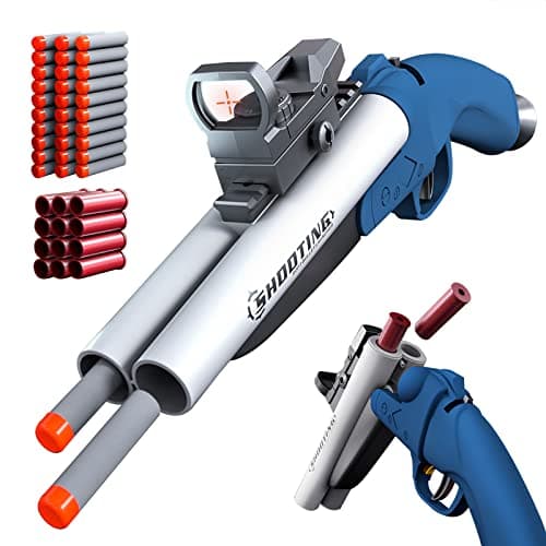 Double Barrel Schrotflinte Spielzeug - Ejecting Shell + Double Shoot + Kinder ab 8 + Spiel + #Sicherheitstag