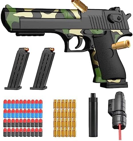Sicherheits-Schaumstoff-Blaster Toy Gun für 14+, Soft Foam Bullet Blaster Toy zur Sicherheitstraining-Simulation, Schaum
