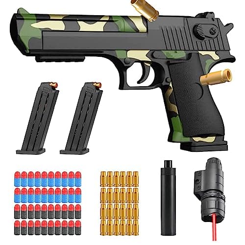 Sicherheits-Schaumstoff-Blaster Toy Gun für 14+, Soft Foam Bullet Blaster Toy zur Sicherheitstraining-Simulation, Schaum