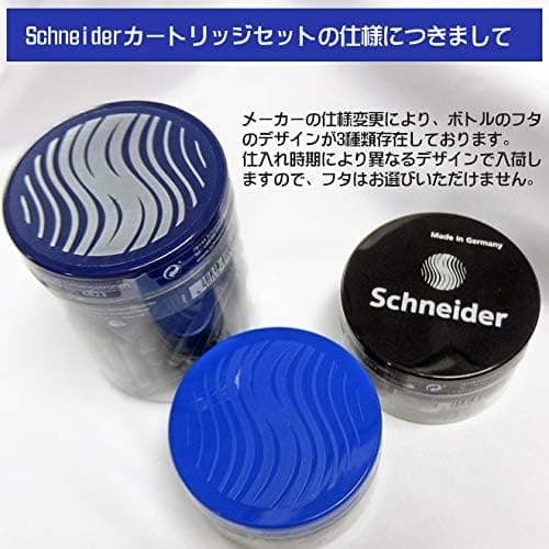 Schneider P006703 Tintenpatronen - Löscharm Tinte, königsblau, 30 Stück - Für Füller - Hohe Schreibqualität - Standardpa