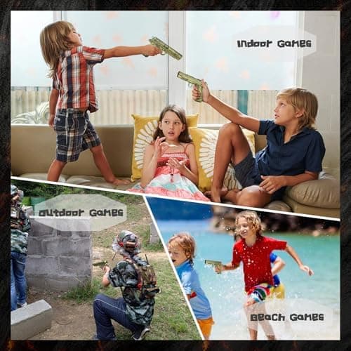 Spielzeug Pistolen für Kinder - Gold Gravur Vintage Blaster, realistisch für 14+ Jahre, perfektes Geburtagsgeschenk mit