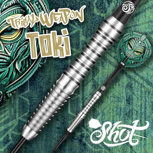 Shot! Tribal Weapon Toki Soft Tip Darts Set für Profis - 90% Tungsten - Elektronische Dartschachte - Neuseeland Herstel