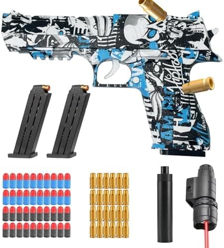 Sicherheits-Schaumstoff-Blaster Toy Gun für 14+, Soft Foam Bullet Blaster Toy zur Sicherheitstraining-Simulation, Schaum