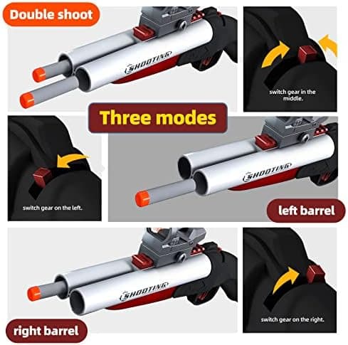 Double Barrel Schrotflinte Spielzeug - Ejecting Shell + Double Shoot + Kinder ab 8 + Spiel + #Sicherheitstag