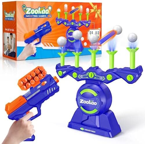 Zookao Hover Spielzeug Pistole Nerf Gun Zielscheibe - Ideal für Kinder ab 6 Jahren - Indoor & Outdoor Spiele - Weihnacht