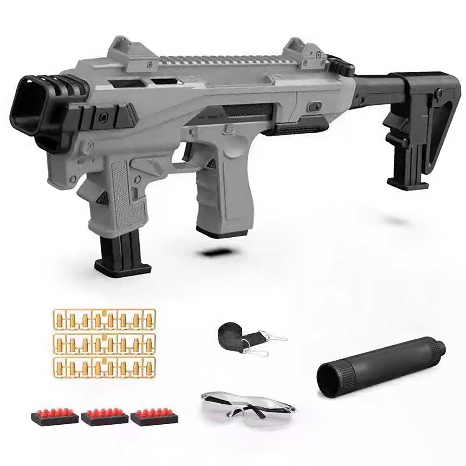 Spielzeugpistole Reichweite 8-10m + Soft Bullet Guns Toy
| Soft Bullet Guns Toy +20 Stück Weiche Kugeln
| Spielzeug Waf